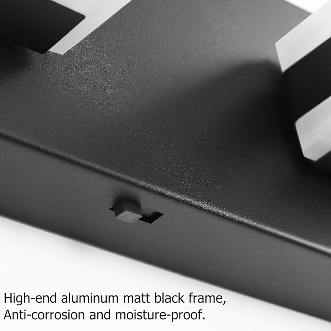 SOLFART Bathroom Vanity Lights, Adjustable Black Matt Black Vanity Light - Image 5