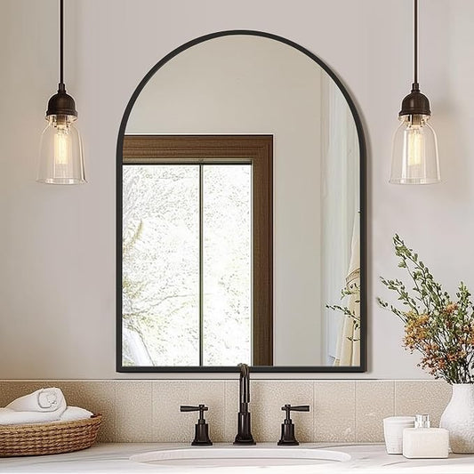 FICTOR Bathroom Mirror for Wall, Arched Vanity Bathroom Mirror for Over Sink by FICTOR