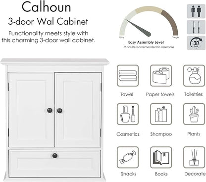Spirich Bathroom Cabinet Wall Mounted, Small Bathroom Wall Cabinet Over Toilet - Image 7