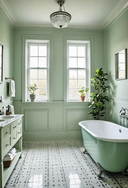 Dimoon 118''x23.6'' Green Peel and Stick Wallpaper Contact Paper Modern Self - Image 5