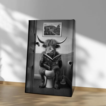 DIHSIEG Inspirational Canvas Wall Art funny bathroom wall art Print Poster - Image 7