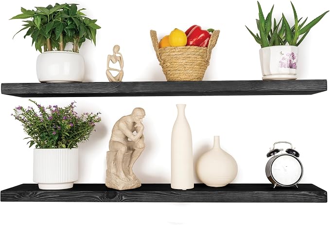 BGMG Wood Floating Shelves 48 inch, Wide Rustic Wooden Wall Shelves - Image 6