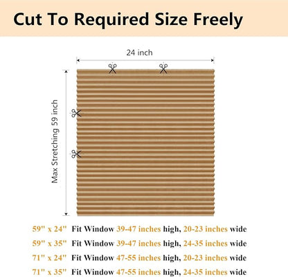 Window Blinds Cordless No Drill Cut to Size Clip On Stick On Self Adhesive - Image 2