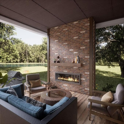EverStone Aged Brick Faux Brick Panel, 46 7/8"W x 27"H x 1 1/4"D, Smokey Rose - Image 12