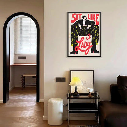 Funky Feminist Wall Art Vintage Trendy Equal Rights Canvas Poster 08x10 inch - Image 6