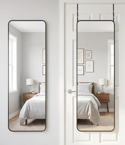 Antok 58"x20" Over the Door Mirror, Full Length Mirror Door Hanging by AntokMirror