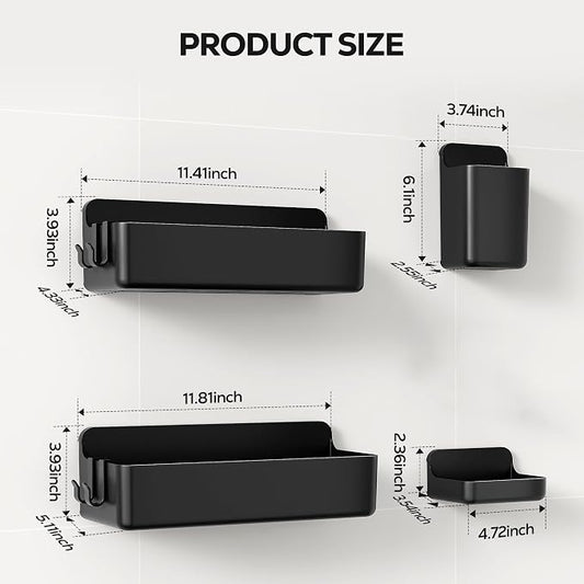 Nieifi Adhesive Wall Shelf, Shower Shelves, Shower Organizer - Image 2