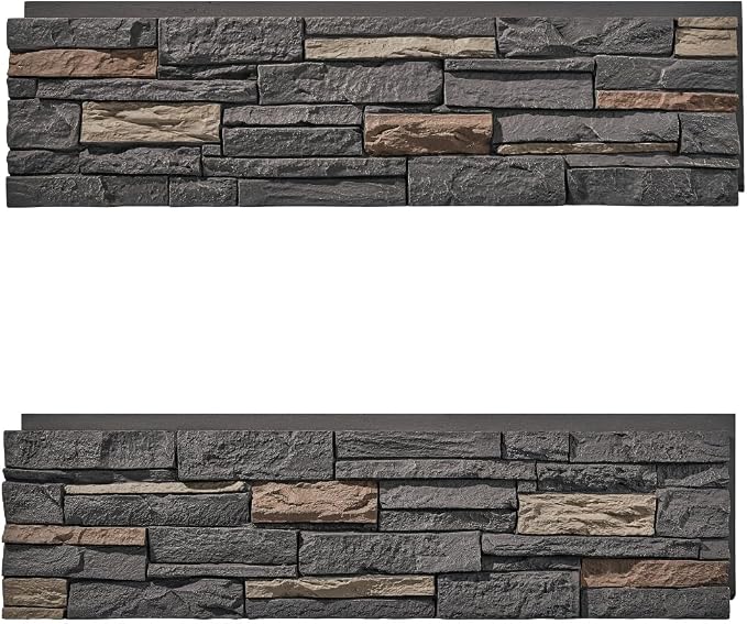 Faux Stone Wall Panels 1-Pack PU Stone Veneer Siding, Mortarless 46.25x12.88 - Image 4