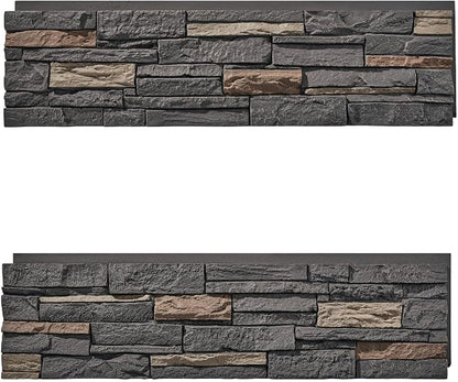 Faux Stone Wall Panels 1-Pack PU Stone Veneer Siding, Mortarless 46.25x12.88 - Image 4