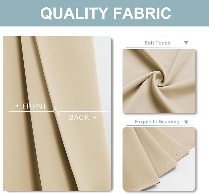 ChrisDowa Small Window Curtains 50 inches Long - Image 4