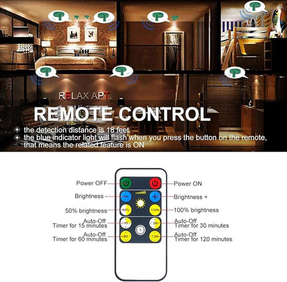 HAMVIDNE LED Spotlight, Battery Powered Picture Lights, Uplight Indoor - Image 3
