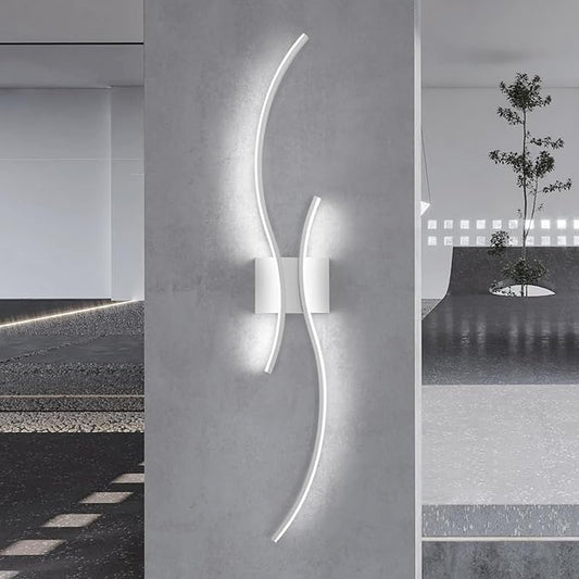 CANEOE Modern Wall Sconce, 39inch Wave Design Indoor Wall Lamp by CANEOE