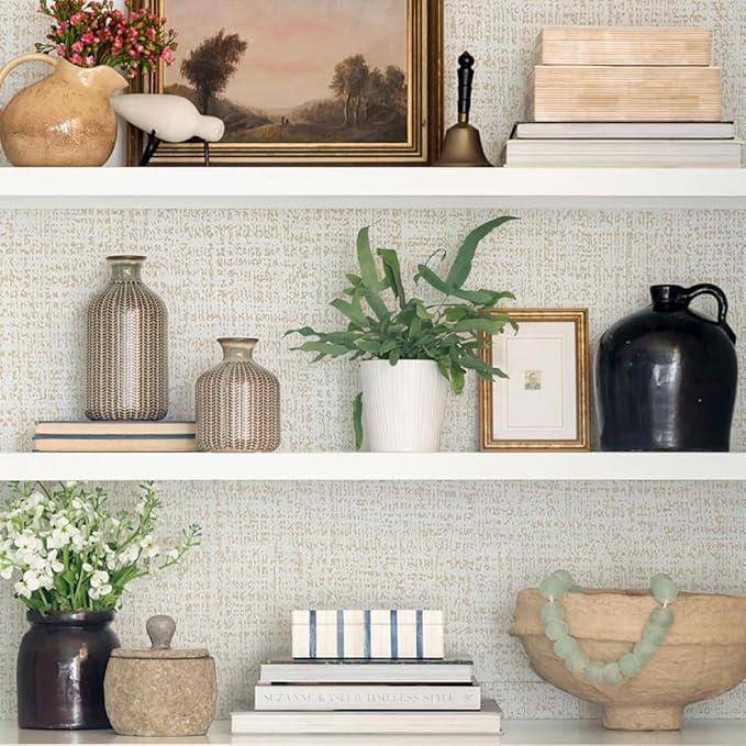 Beige Wallpaper Grasscloth Peel and Stick Wallpaper Contact Paper - Image 5