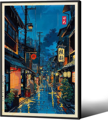 Podafu Japanese Tokyo Tea House Canvas Wall Art by Unknown