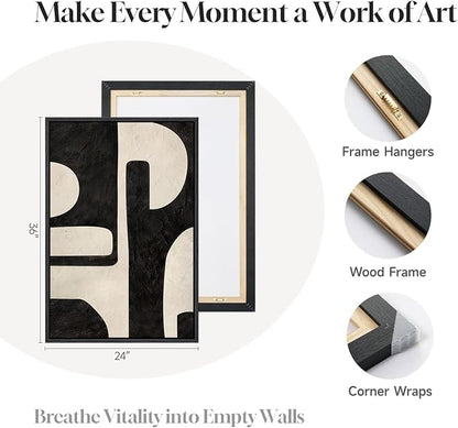 Large Framed Abstract Set of 2 Wall Art - Image 6
