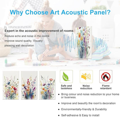 JBER Art Acoustic Panels, 47.2X27 Inches Acoustical Wall Panels, Sound - Image 4
