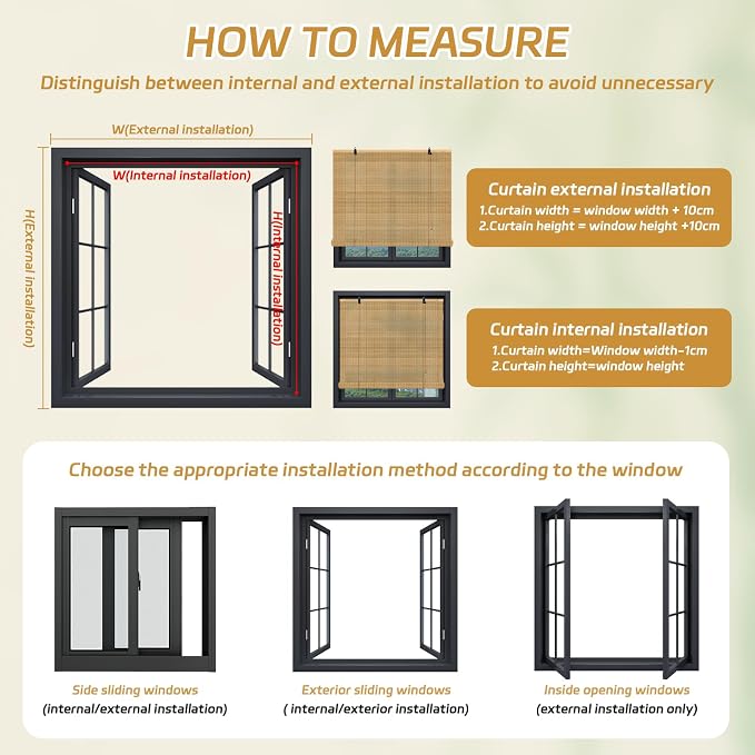 Bamboo Roman Shades, 24Wx72L Roll Up Bamboo Blind Privacy Shade - Image 7