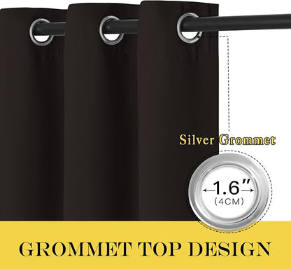 NICETOWN Patio Door Curtain Sound Blocking, Bedroom Privacy Room Divider Curtain - Image 6