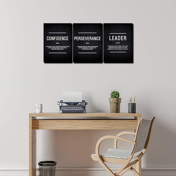 KAWAHONE Motivation Wall Poster Framed, Inspirational Leader Confidence - Image 3