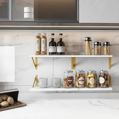 YGEOMER White Shelves for Wall, Different Sizes Wall Floating Shelves for - Image 7