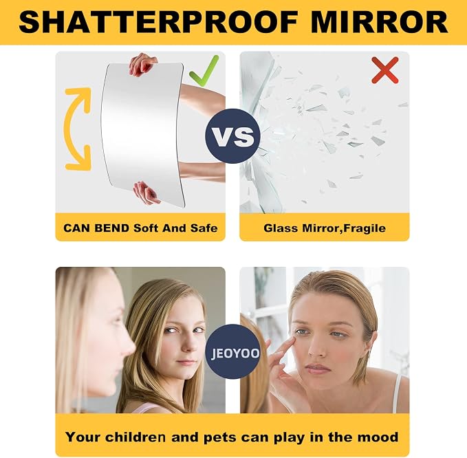 JEOYOO Full Length Mirror Unbreakable Gym Mirrors - Image 4