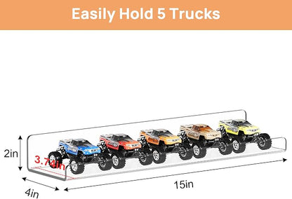 upsimples 12 Pack Acrylic Shelves Wall Organizer and Storage, Toy Cars - Image 3