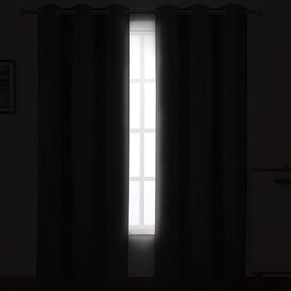 LEMOMO Grey Thermal Blackout Curtains/38 x 84 Inch/Set of 2 Panels Room - Image 3