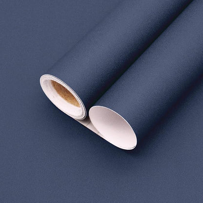 Yancorp 24"x394"/32.8' Matte Gray Blue Peel and Stick Wallpaper Removable by YancorpHomeDecor