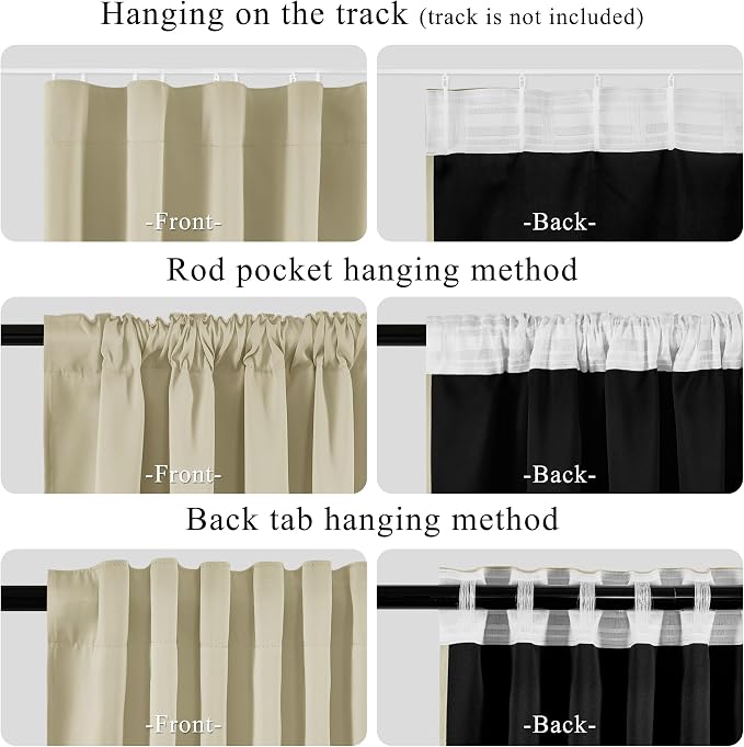 RYB HOME Extra Wide Blackout Curtain - Image 4