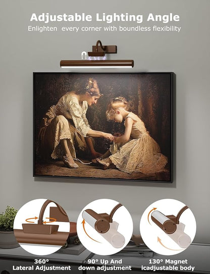 Picture Light Battery Operated, 13in Wireless Art Light - Image 5