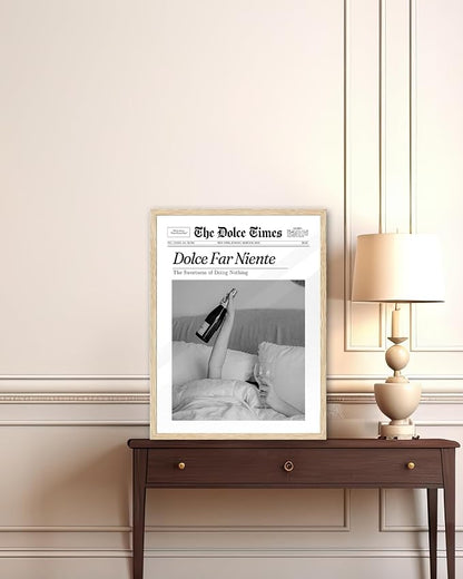 iHery Unframed Trendy NewsPaper Wall Art Prints, 12x16in Canvas Wall Art Prints - Image 5