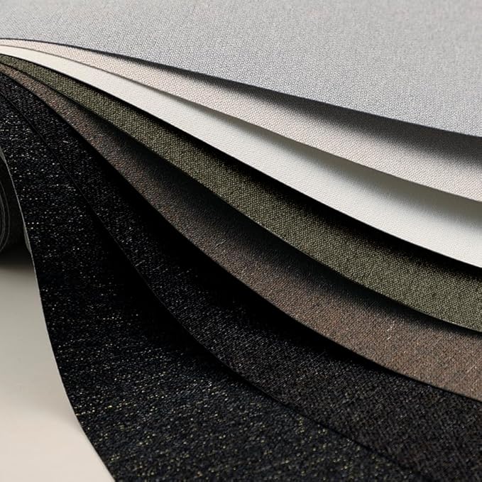 Brown Peel and Stick Wallpaper Slight Velvety Feeling Woven Fabric Grasscloth - Image 3