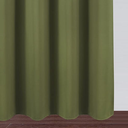 LEMOMO Olive Blackout Curtains/52 x 95 Inch/Set of 2 Panels Thermal Insulated - Image 9
