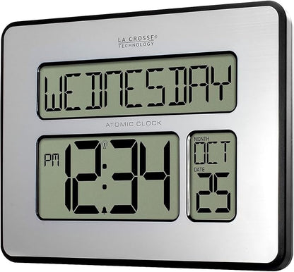 La Crosse Technology Atomic Wall/Table Clock, 7.5-inch H x 9.75-inch W x 1-inch - Image 2
