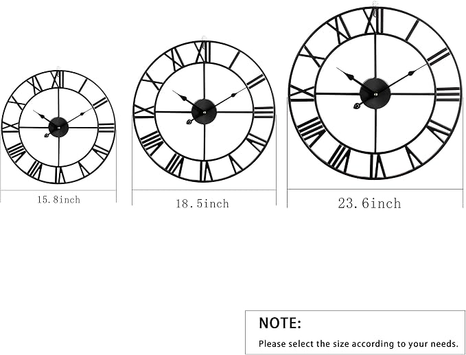 LEIKE 16" Modern Large Wall Clocks, Silent Non Ticking, Battery Operated - Image 5