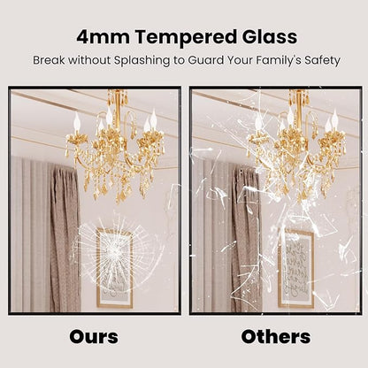 LOAAO Black Bathroom Mirror 84"X32" - Image 6