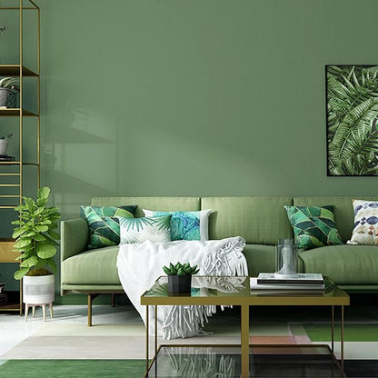 Yancorp 16"x394" Matte Grass Green Peel and Stick Wallpaper Removable Contact - Image 3