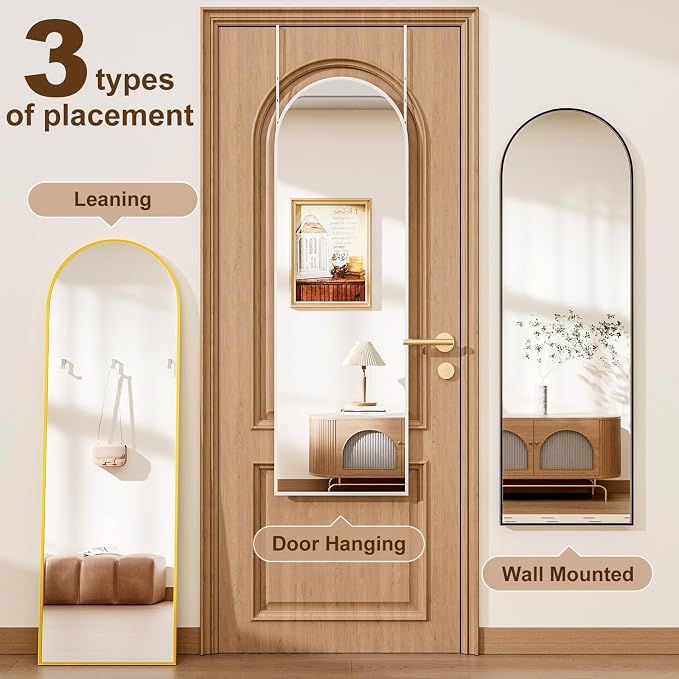 Rowjut Full Length Door Mirror, Wall Mounted Wall Mirrors, Cloakrooms, etc. - Image 6
