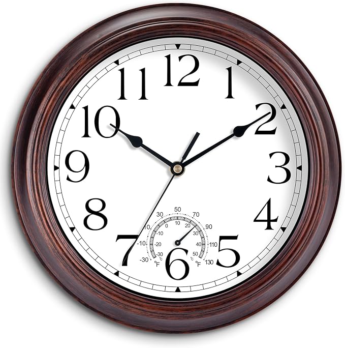 KECYET 8.5 Inch Outdoor Wall Clock by KECYETWALLCLOCK