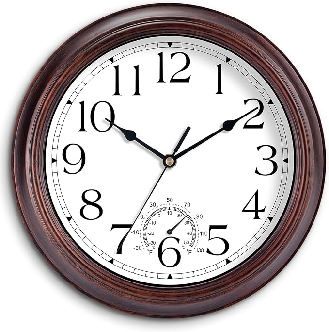 KECYET 14 Inch Outdoor Wall Clock by KECYETWALLCLOCK