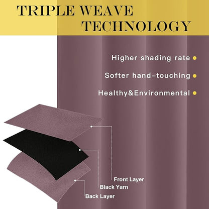 NICETOWN Blackout Window Curtain 90 inch Length - Image 3