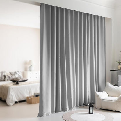 Room Divider Curtains, Extra Wide Theater Curtains Perfect by KNEOQIT