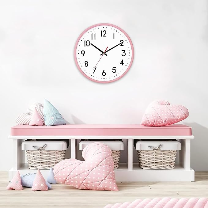 HZDHCLH Wall Clock Silent Wall Clocks Battery Operated 8 Inch Modern Non - Image 7