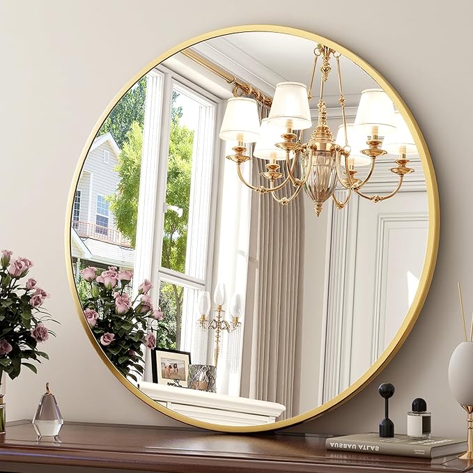 XRAMFY 24 Inch Round Mirror by XRAMFY