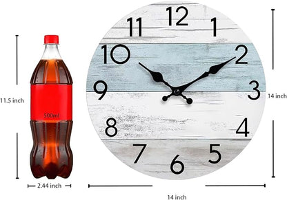 KECYET Wall Clock Silent Non-Ticking 14 Inch Battery Operated Country Large - Image 4