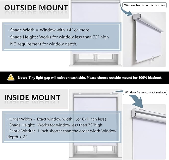 Cordless Roller Shades Blackout Blinds - Image 5