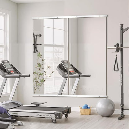 TRAHOME Home Gym Mirror for Wall, Glass Frameless Body Large Mirror for Home Gym - Image 2