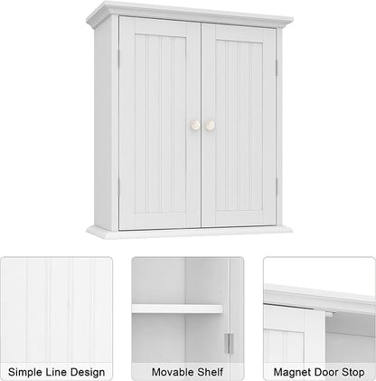 ChooChoo Bathroom Wall Cabinet, Over The Toilet Space Saver Storage Cabinet - Image 4