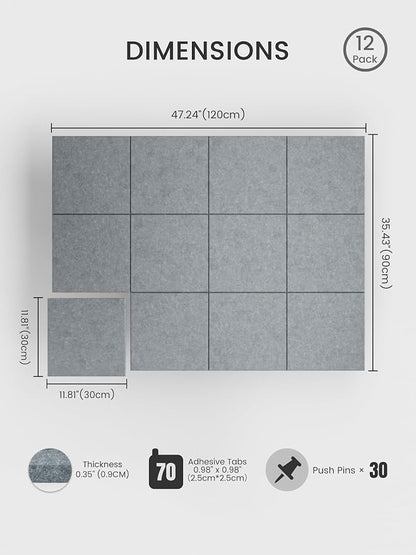 Bumusty Large Cork Board 48" x 36" Alternative - Image 2