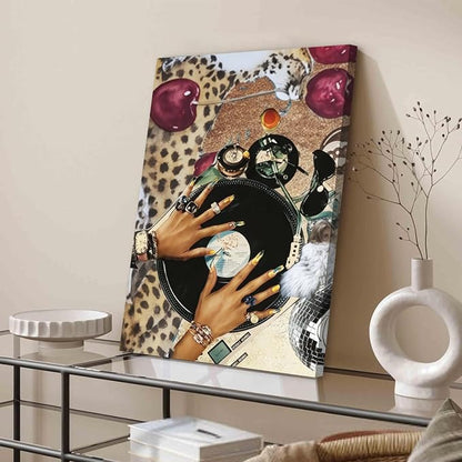 Fashion Cheetah Wall Art Set of 3 Leopard Wall Decor Pictures Lucky 8 Ball - Image 6